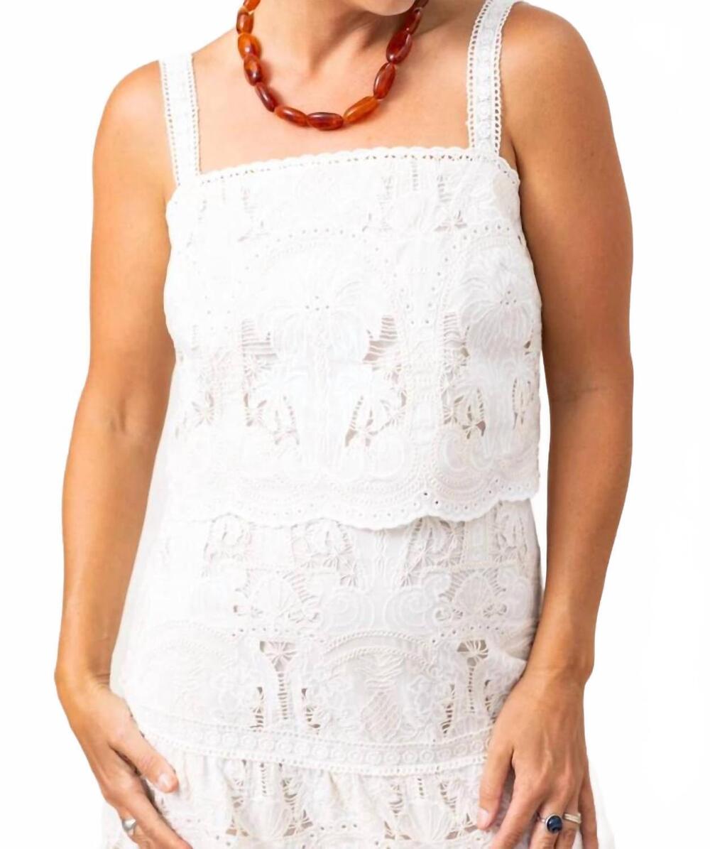 NEW LUCY PARIS ariel tank top in cream